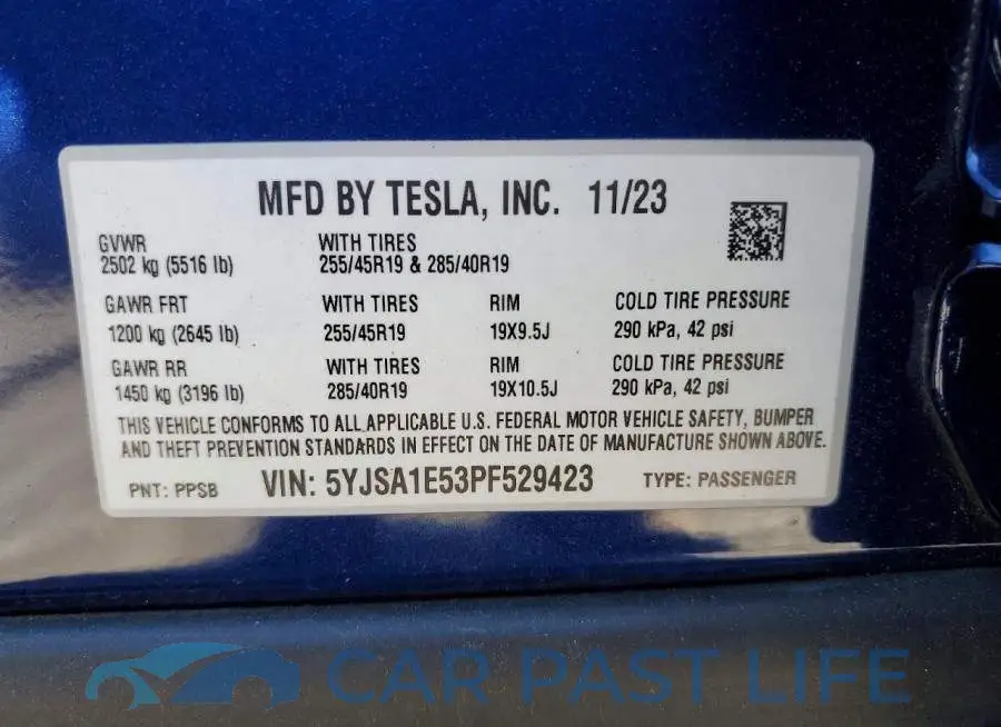 5YJSA1E53PF529423# 13