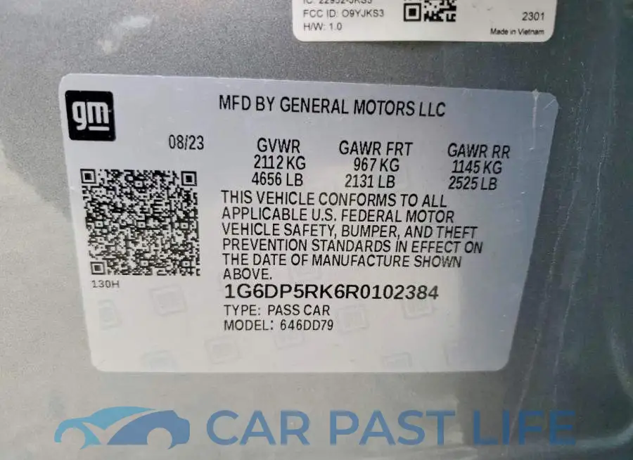 1G6DP5RK6R0102384# 12