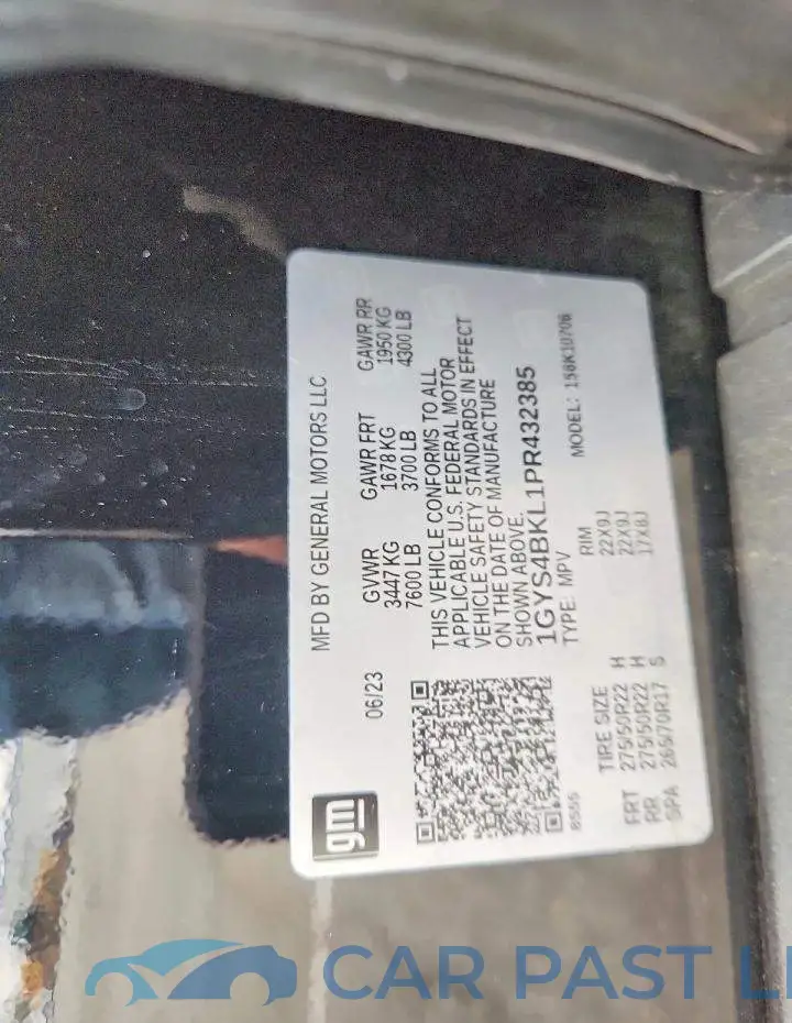 1GYS4BKL1PR432385# 14