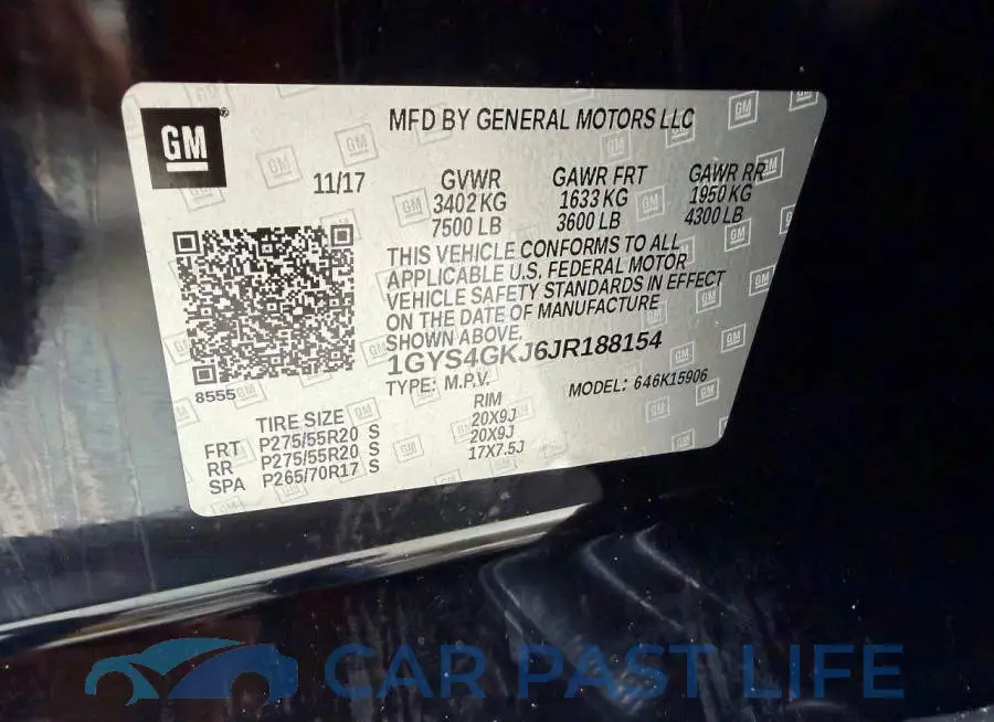 1GYS4GKJ6JR188154# 10