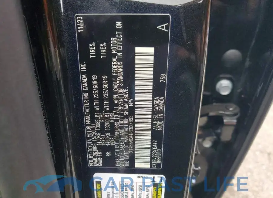 2T2BBMCA4RC027893# 14