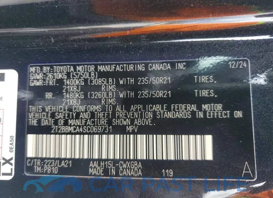 2T2BBMCA4SC069731# 14