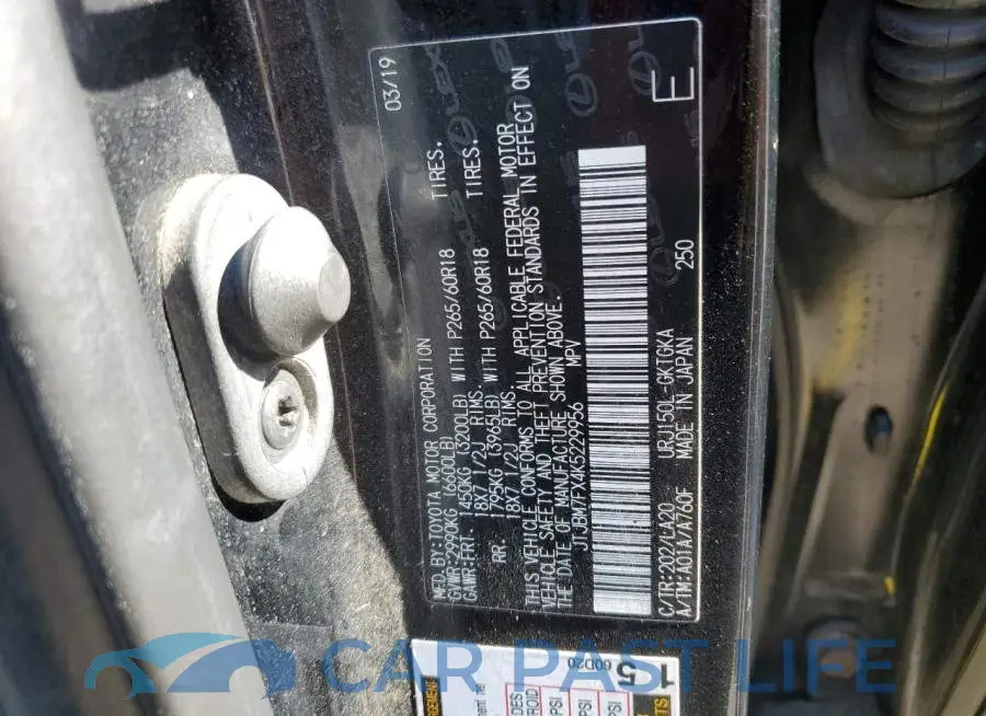 JTJBM7FX4K5229956# 13
