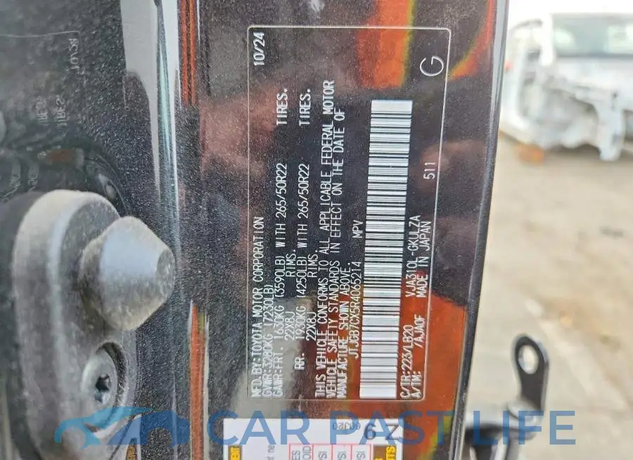 JTJGB7CX5R4065214# 13