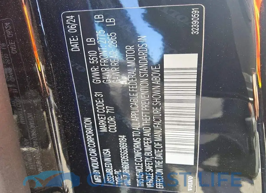 7JRH60FD5SG369184# 12