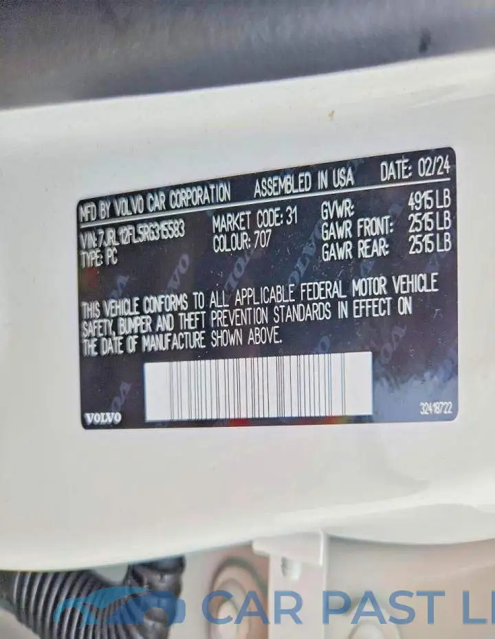 7JRL12FL5RG315583# 12