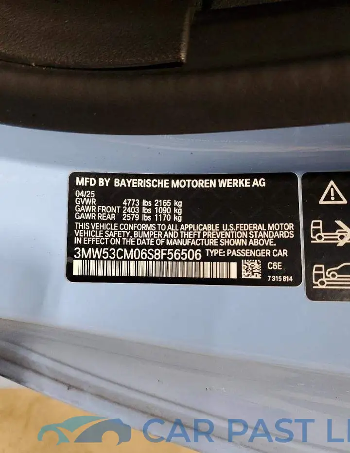 3MW53CM06S8F56506# 12