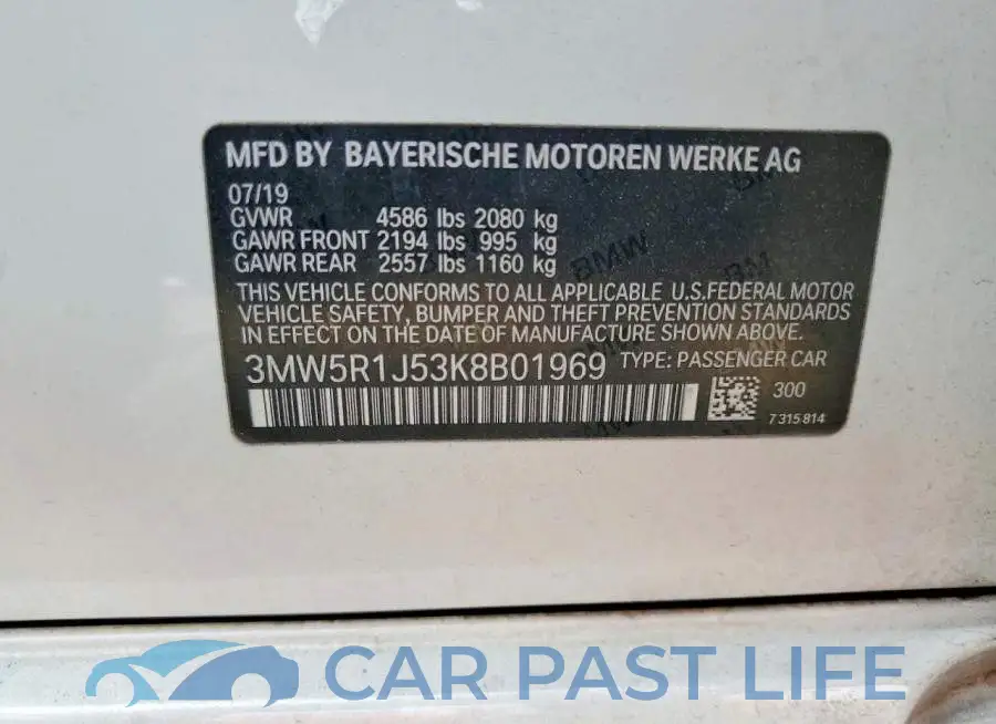 3MW5R1J53K8B01969# 13