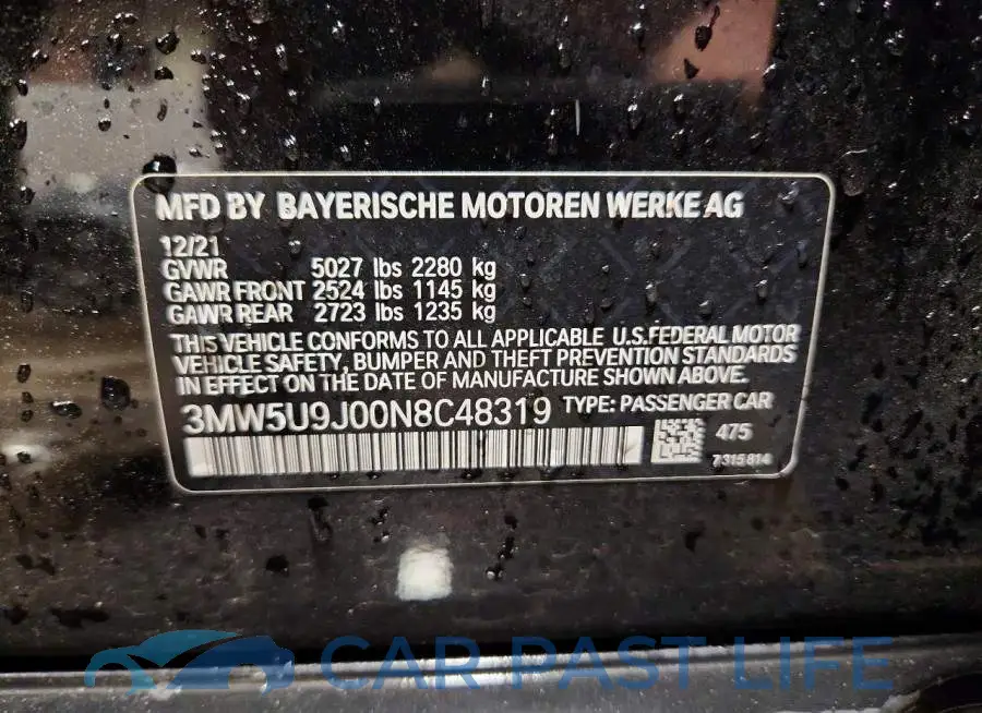3MW5U9J00N8C48319# 12