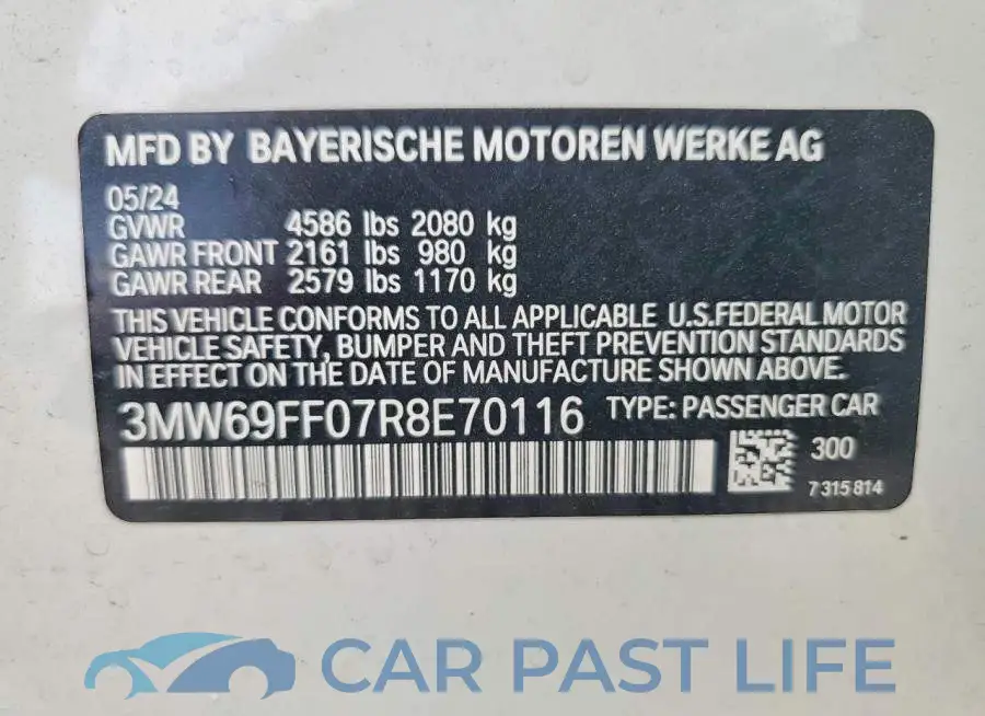 3MW69FF07R8E70116# 12