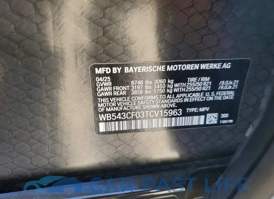 WB543CF03TCV15963# 13