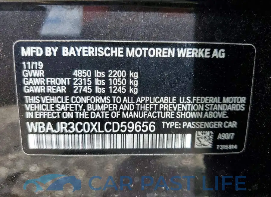 WBAJR3C0XLCD59656# 12