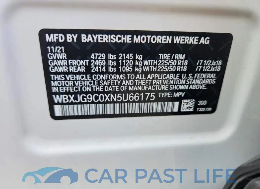 WBXJG9C0XN5U66175# 14