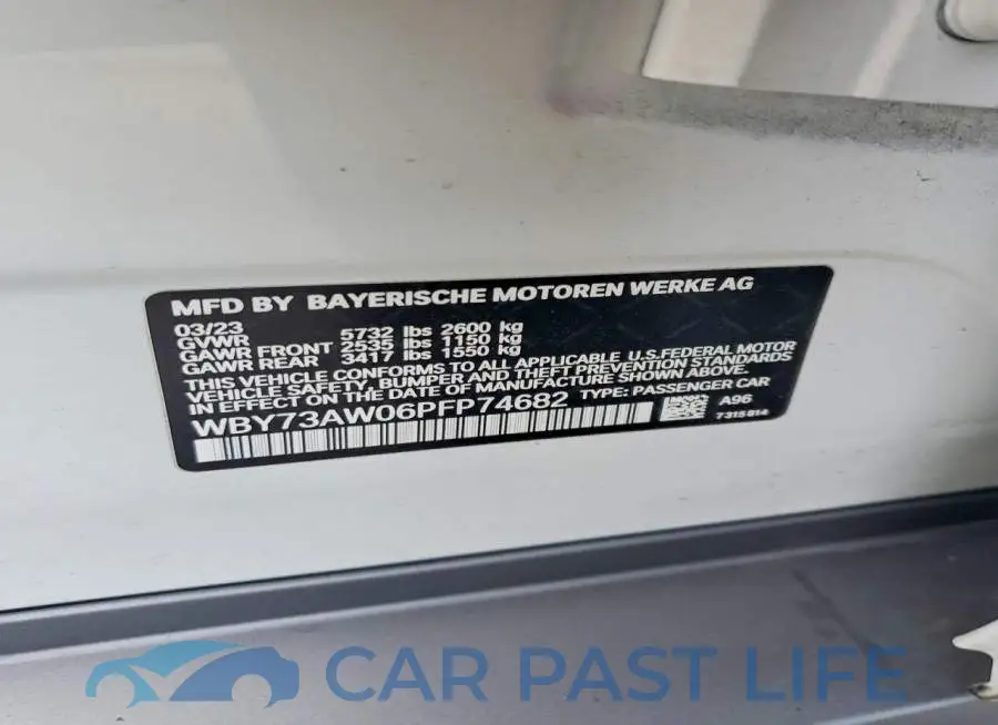 WBY73AW06PFP74682# 12