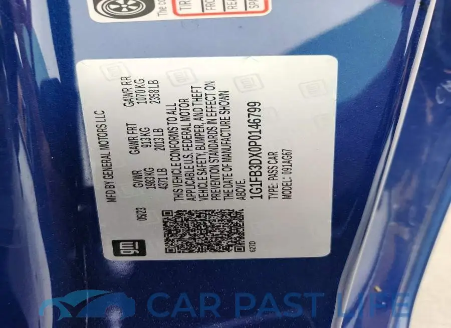 1G1FB3DX0P0146799# 13
