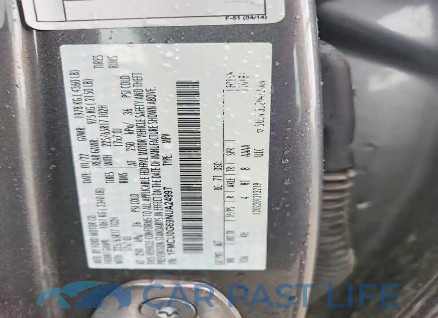 1FMCU0G69NUA24997# 13