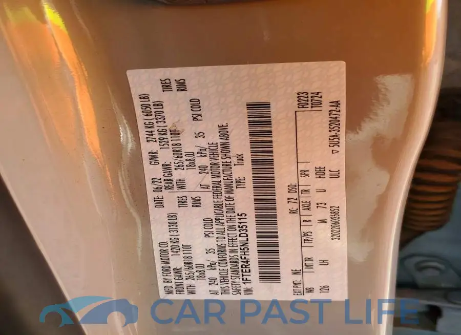 1FTER4FH5NLD35115# 12