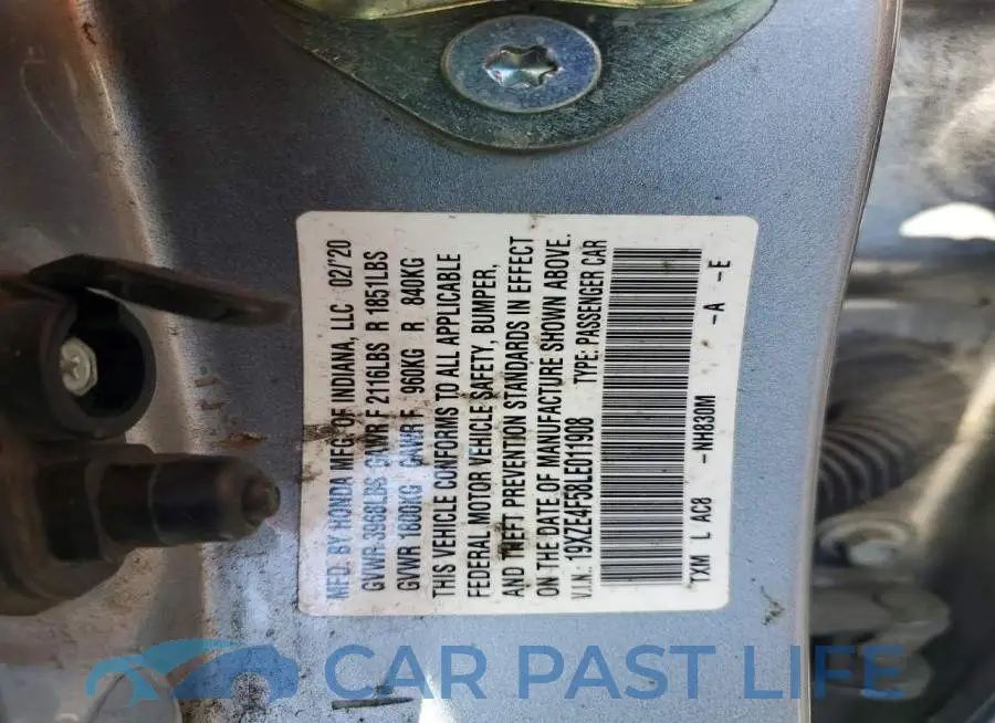 19XZE4F58LE011908# 12