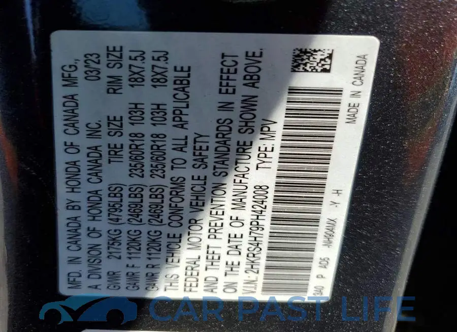 2HKRS4H79PH424008# 13