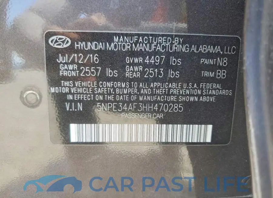 5NPE34AF3HH470285# 12