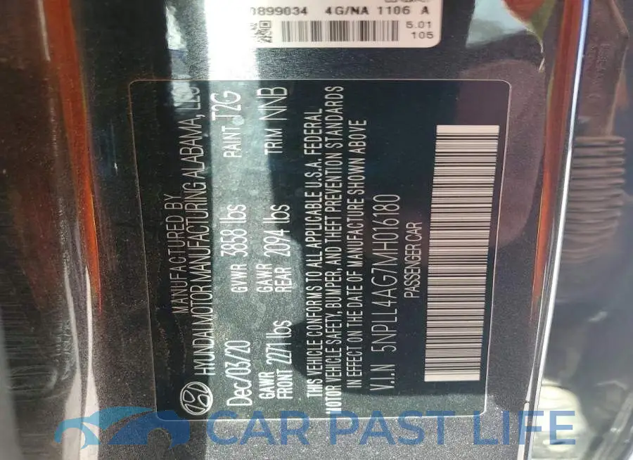 5NPLL4AG7MH016180# 12
