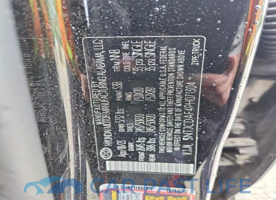 5NTJCDAF4PH071304# 12