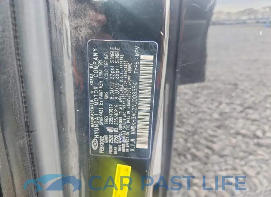 KM8KH3AC2NU003554# 12