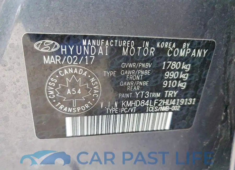 KMHD84LF2HU419131# 13