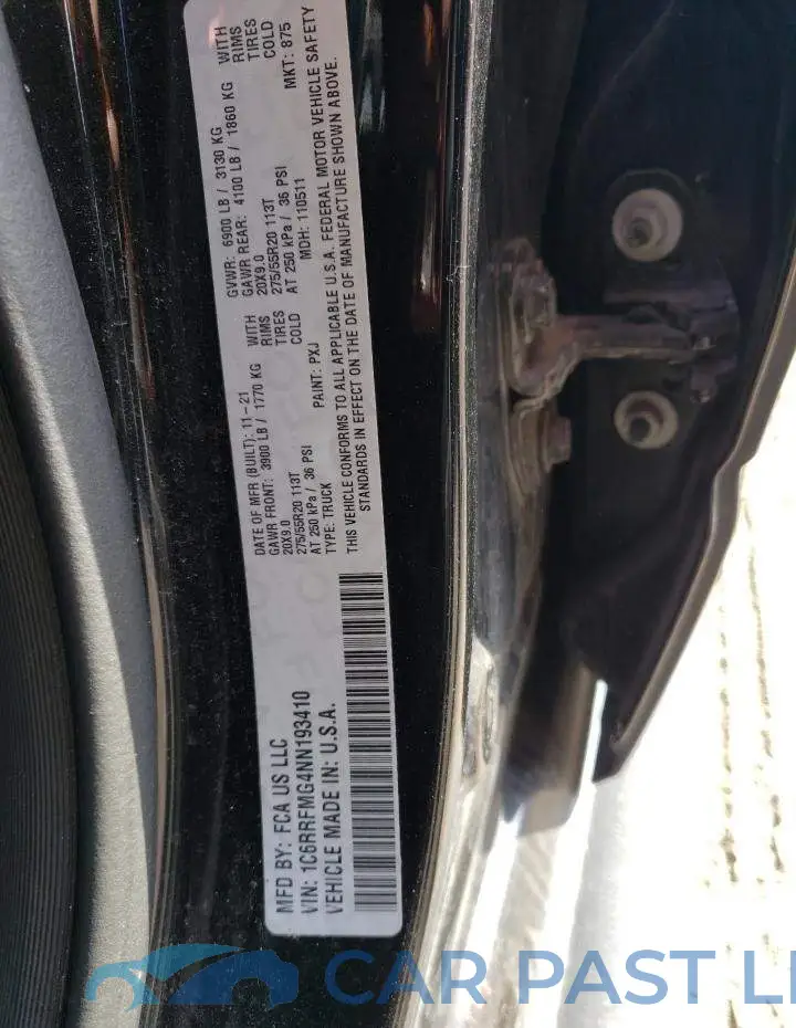 1C6RRFMG4NN193410# 13