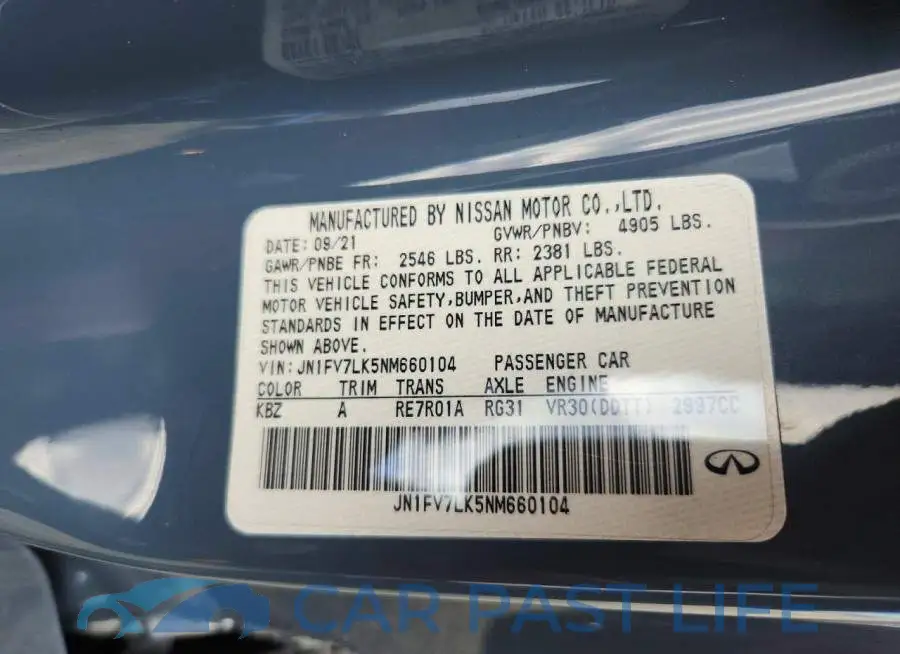 JN1FV7LK5NM660104# 12