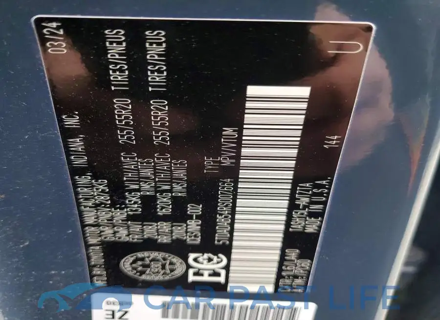 5TDADAB54RS007664# 14