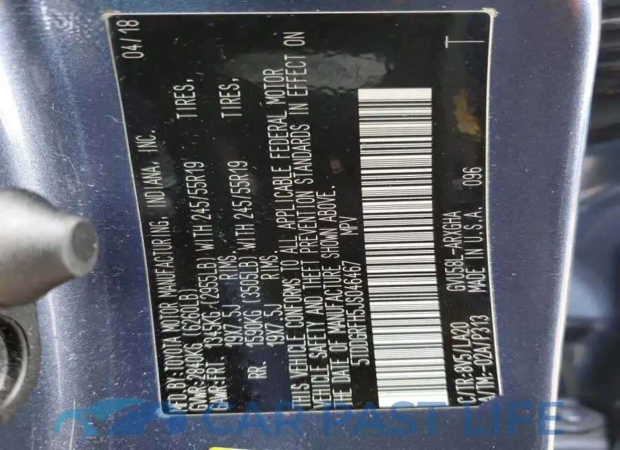5TDDGRFH5JS046467# 13
