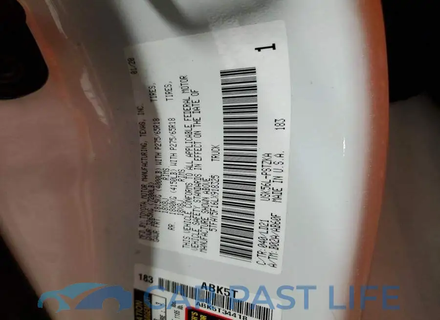 5TFAY5F16LX918325# 13