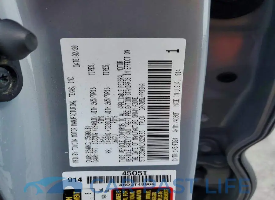 5TFCZ5ANXLX229193# 12