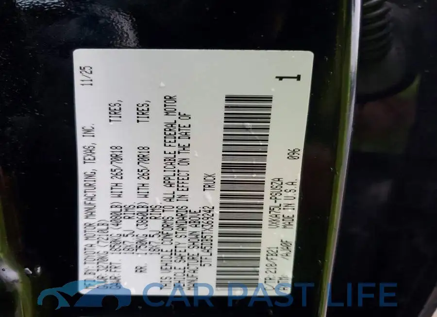 5TFLA5DB5TX369242# 13