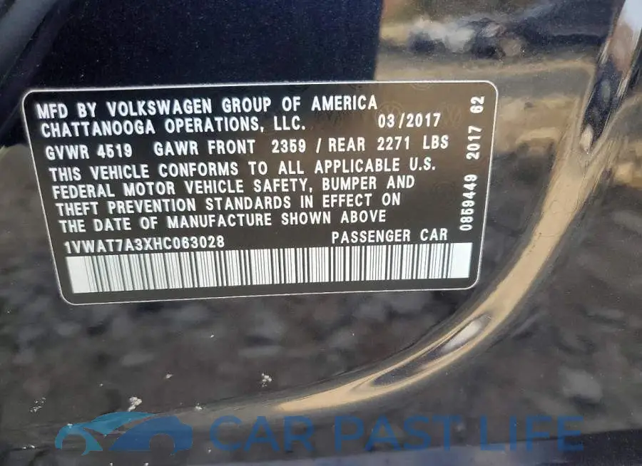 1VWAT7A3XHC063028# 13