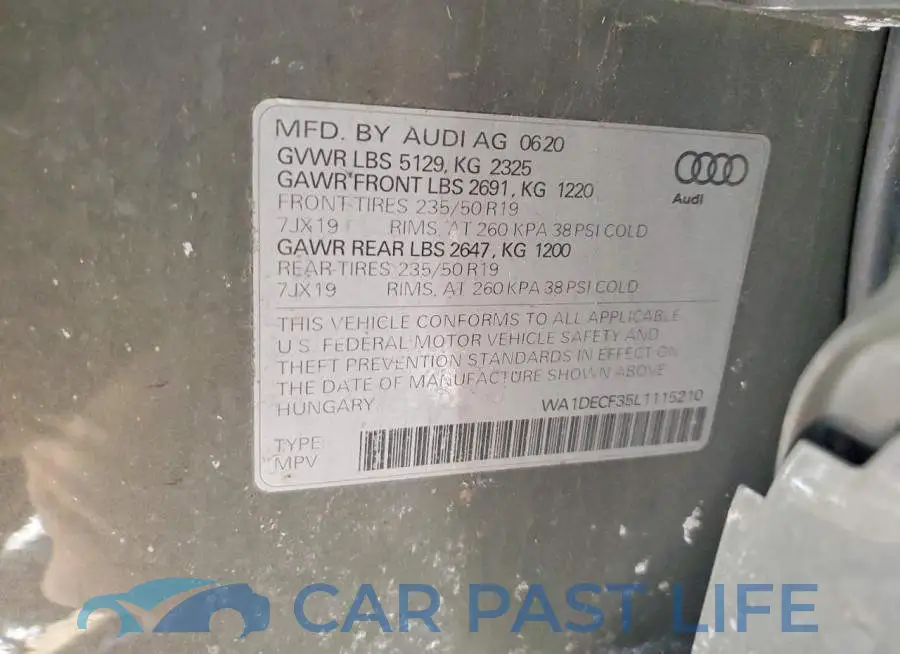 WA1DECF35L1115210# 13