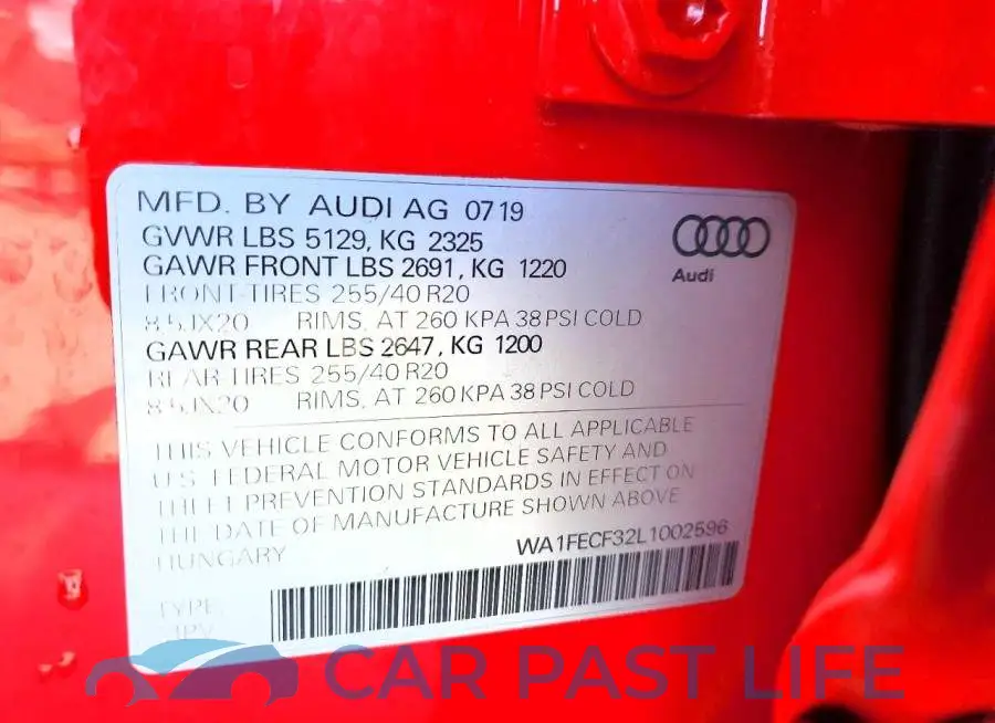 WA1FECF32L1002596# 14