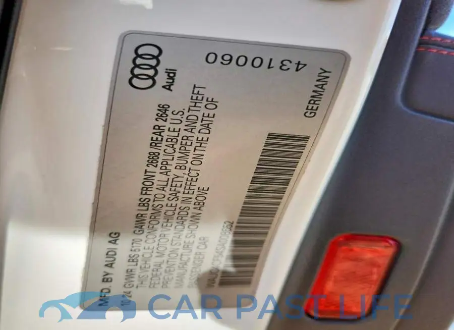 WAUC4CF54SA008652# 13