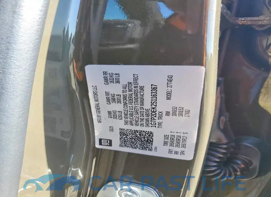 1GTP2DEK2S1163367# 12