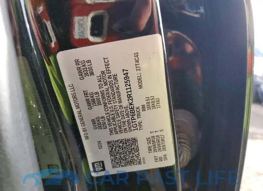 1GTP6BEK2R1125947# 12
