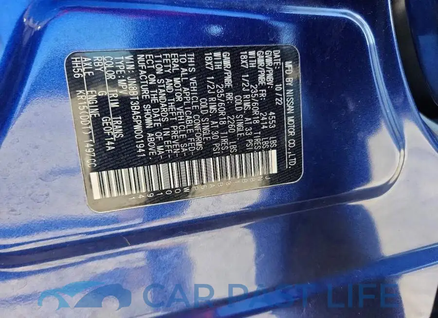 JN8BT3BA5PW001941# 13