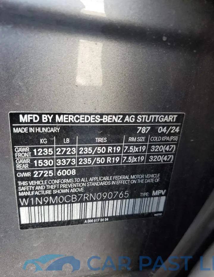 W1N9M0CB7RN090765# 13