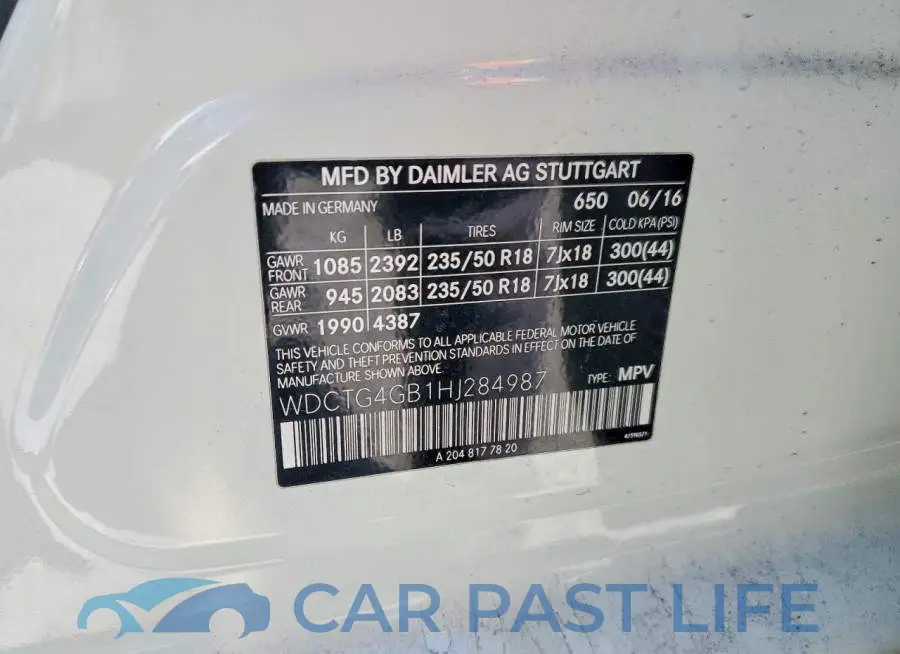 WDCTG4GB1HJ284987# 14