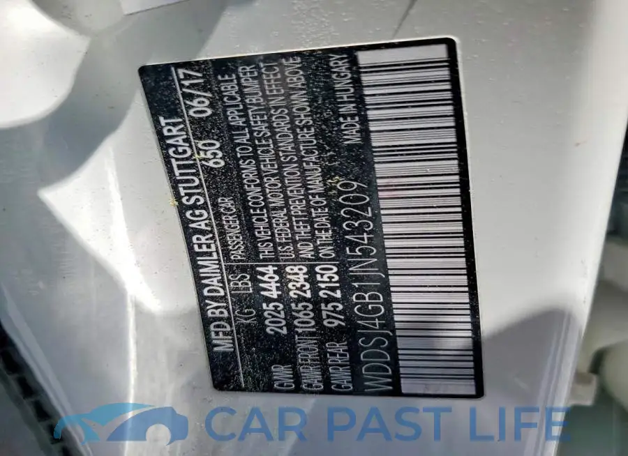 WDDSJ4GB1JN543209# 12
