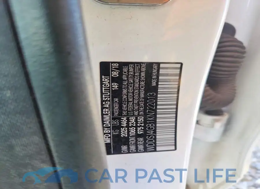 WDDSJ4GB1KN722013# 12