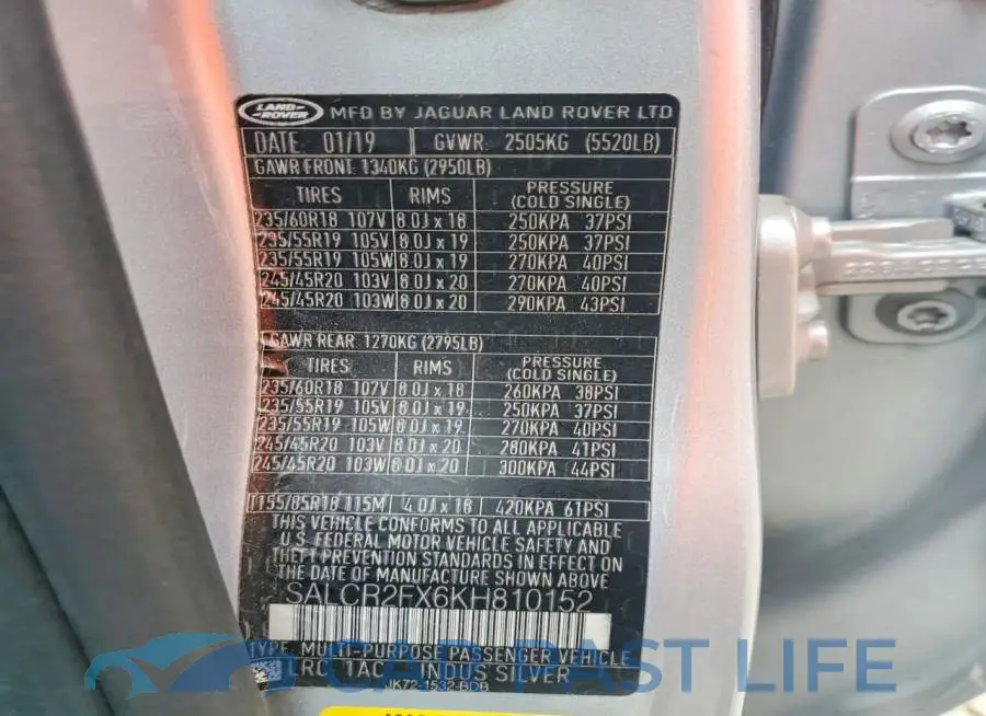 SALCR2FX6KH810152# 13