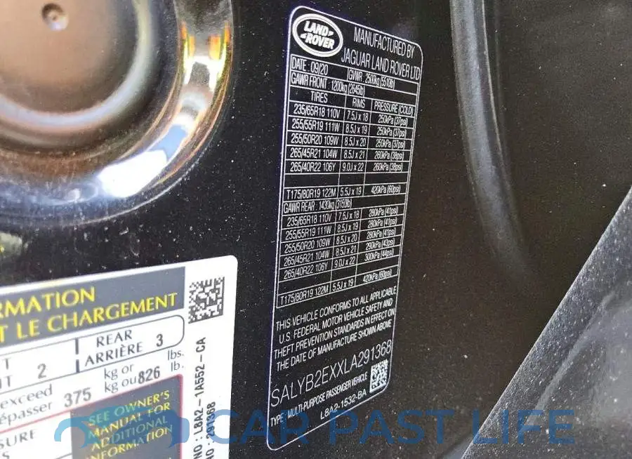 SALYB2EXXLA291368# 12