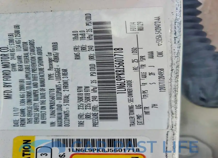 1LN6L9PK8J5601718# 12