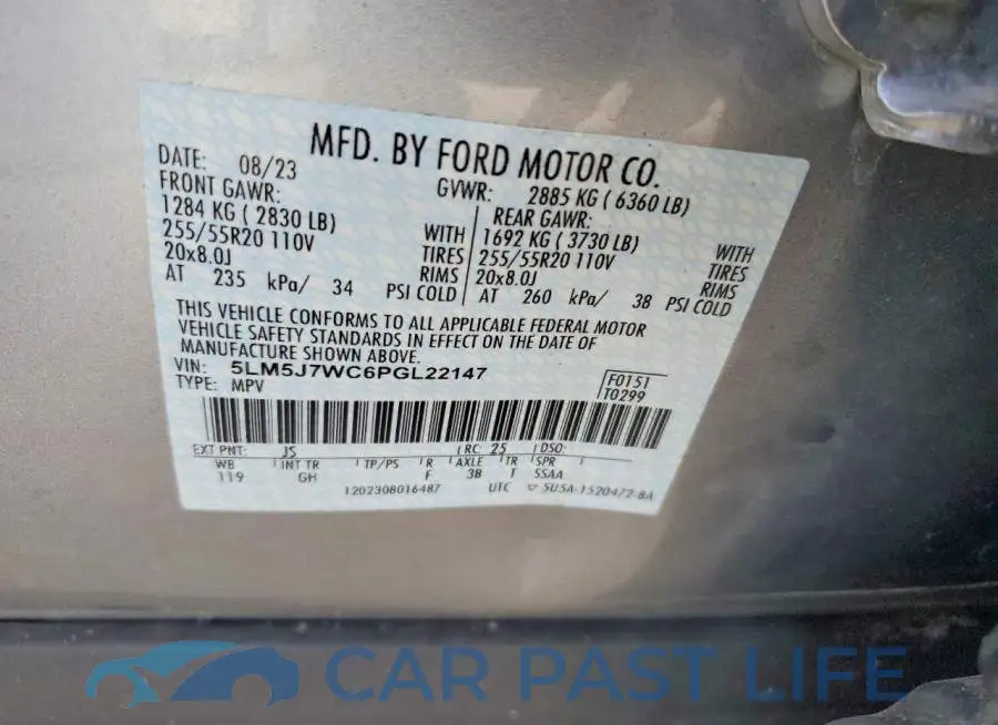 5LM5J7WC6PGL22147# 13